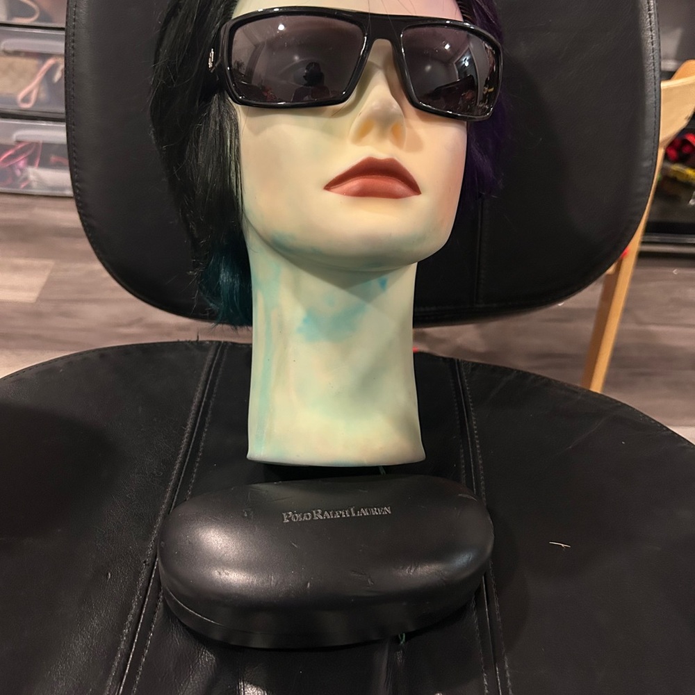 Spy Z87 Bounty Black Sunglasses with polo Ralph Lauren Case